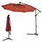Costway 10' Hanging Solar LED Umbrella Patio Sun Shade Offset Market